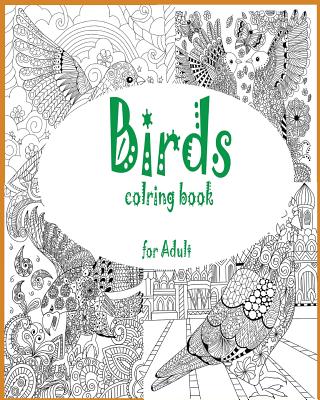 Adult coloring book: birds coloring book for adult - 