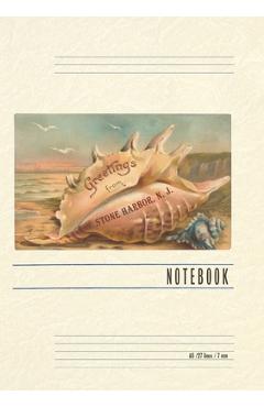Poza produsului Vintage Lined Notebook Greetings from Stone Harbor, New Jersey - 