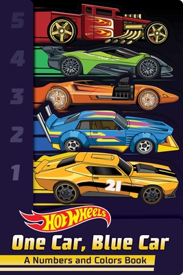 Hot Wheels: One Car, Blue Car: A Numbers and Colors Book (a Mattel Hot Wheels Shaped Novelty Board Book for Toddlers) - 