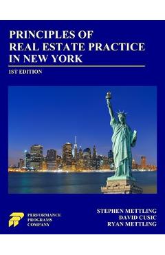 Poza produsului Principles of Real Estate Practice in New York: First Edition - Stephen Mettling