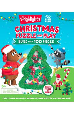 Poza produsului Christmas Puzzle and Play: Build with 100 Pieces! - 