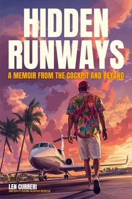Coperta cărții 'Hidden Runways: A Memoir from the Cockpit and Beyond - Len Curreri'