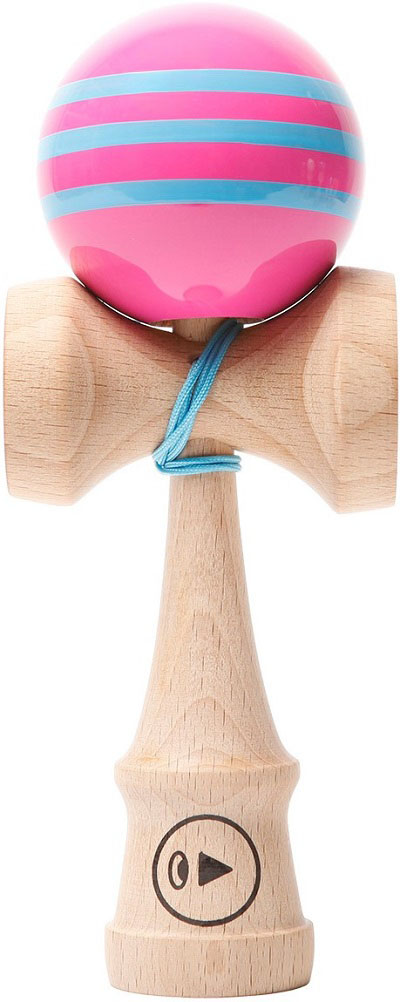 Kendama Play Pro II: Triple stripes. Pink