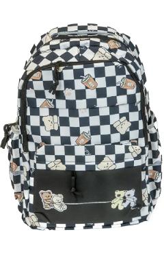 Imaginea produsului 'Ghiozdan Pătrățele: Alb-negru'