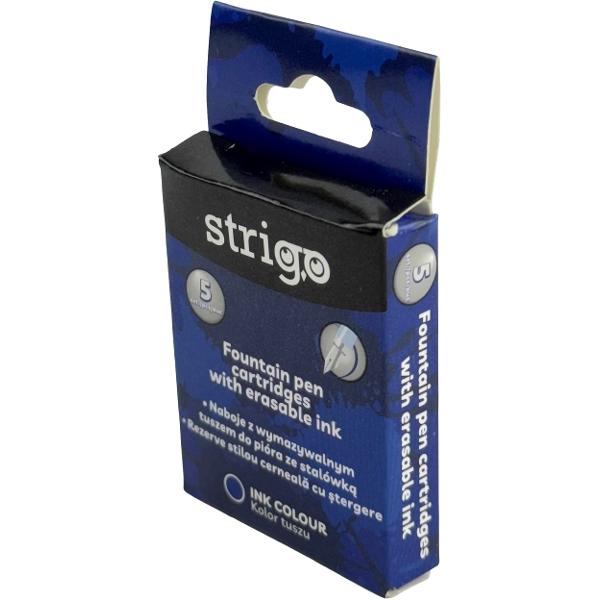 Set 5 rezerve stilou cerneala albastra cu stergere