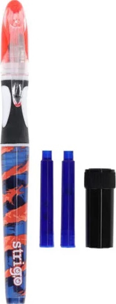 Set stilou cerneala cu stergere + 2 rezerve + dispozitiv curatare. Dragon