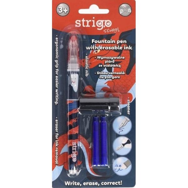 Set stilou cerneala cu stergere + 2 rezerve + dispozitiv curatare. Dragon