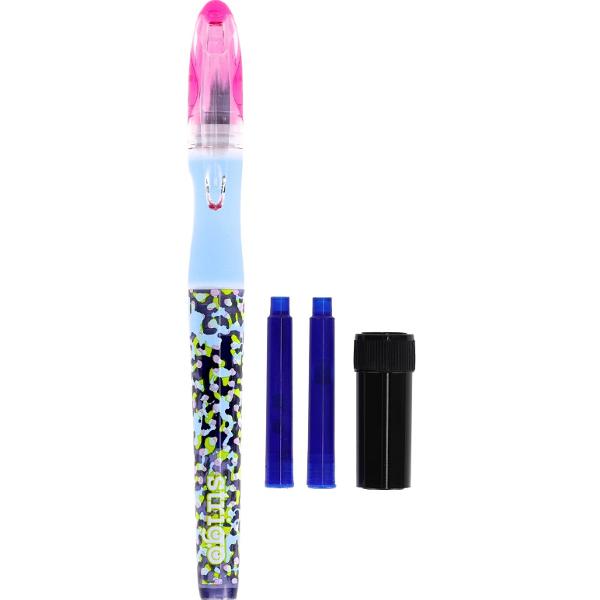 Set stilou cerneala cu stergere + 2 rezerve + dispozitiv curatare. Wild