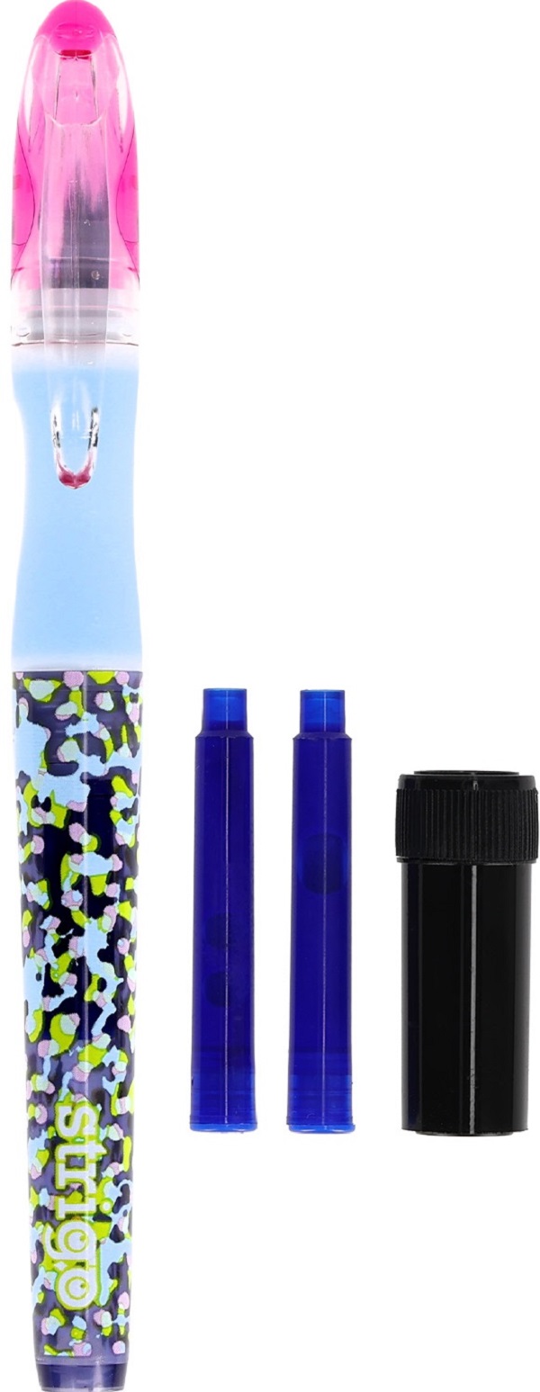 Set stilou cerneala cu stergere + 2 rezerve + dispozitiv curatare. Wild