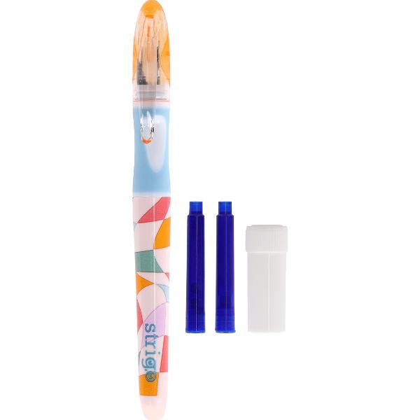 Set stilou cerneala cu stergere + 2 rezerve + dispozitiv curatare. Retro