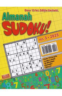 Coperta cărții 'Almanah Sudoku! Nr.3 din 2025'