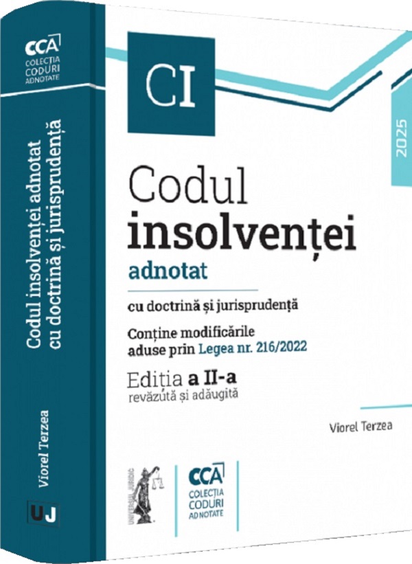 Codul insolventei. Adnotat cu doctrina si jurisprudenta Ed.2 - Viorel Terzea
