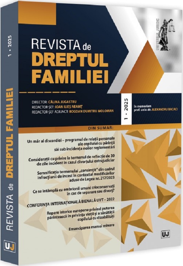 Revista de Dreptul Familiei Nr.1/2025