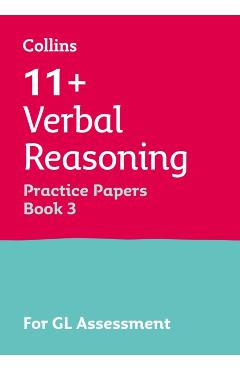 Coperta cărții '11+ Verbal Reasoning Practice Papers Book 3 -'