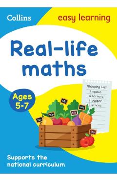 Coperta cărții 'Real-life maths Activity Book Ages 5-7 -'