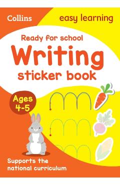 Coperta cărții 'Ready for school: writing Sticker Book Ages 4-5 -'