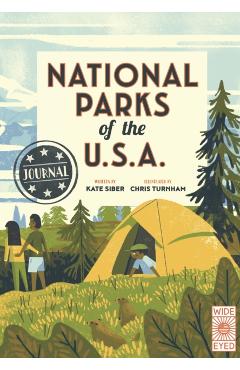 Coperta cărții 'National Parks of the USA Journal - Kate Siber'