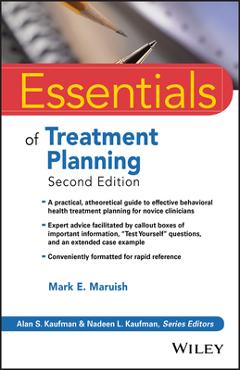 Coperta cărții 'Essentials of Treatment Planning - Mark E. Maruish'