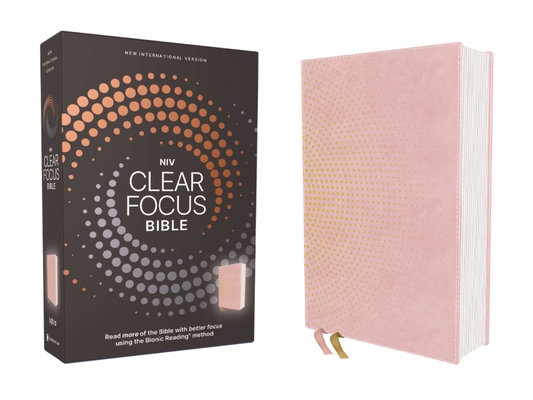 Niv, Clear Focus Bible, Leathersoft, Pink: Read More of the Bible with Better Focus -