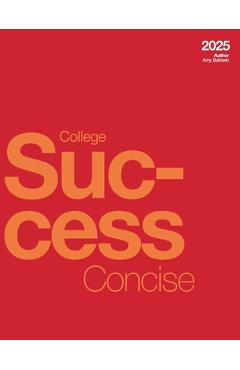 Coperta cărții 'College Success Concise (2025) - Amy Baldwin'