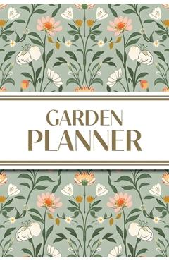 Poza produsului Garden Planner (Cottagecore Spring Mirrored Pattern): 6x9 Yearly Garden Planning Journal with Layout Grids, Plant Inventory, Seed & Treatment Tracke - 