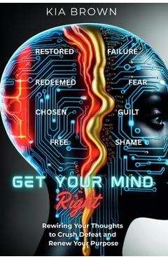 Coperta cărții 'Get Your Mind Right: Rewiring Your Thoughts to Crush Defeat and Renew Your Purpose - Kia Brown'