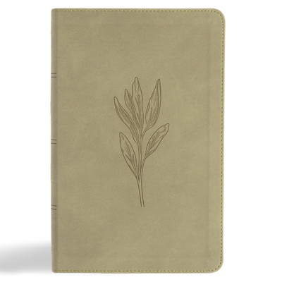 KJV Single-Column Personal Size Bible, Sage Suedesoft Leathertouch -