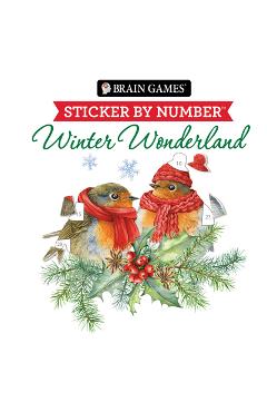 Poza produsului Brain Games - Sticker by Number: Winter Wonderland - 