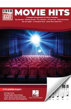 Coperta cărții 'Movie Hits - Super Easy Songbook: 47 Film Favorites Arranged Simply for Piano -'