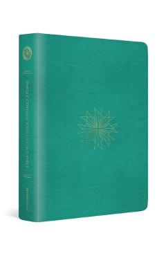 Coperta cărții 'ESV Single Column Journaling Bible (Trutone, Teal, Resplendent Cross Design) -'