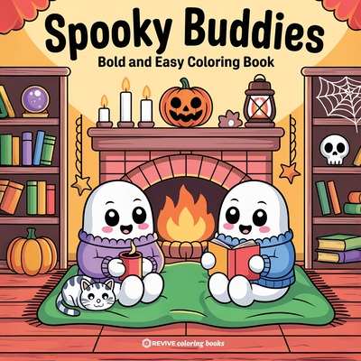 Bold & Easy Spooky Buddies Coloring Book: Fun and Festive Halloween Stress Relief Coloring - 