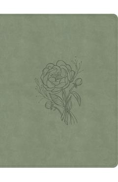 Coperta cărții 'KJV Notetaking Bible, Large Print Edition, Sage Suedesoft Leathertouch -'