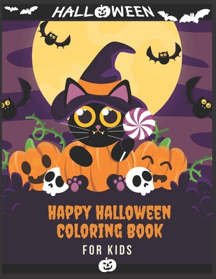 Happy Halloween Coloring Book For kids: (Halloween coloring Book for kids Toddlers and Preschoolers) - Halloween Gift for kids- 50 Halloween coloring - Nayla Halloween Collection