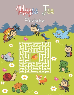 Mazes For Preschoolers: 40 Mazes With Animals Coloring Pages. Mazes Activity Book For Boys and Girls. Puzzle Game For 4-6 6-8 Years Old kids. - Hs Color Press