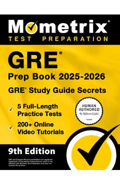 Poza produsului GRE Prep Book 2025-2026 - 5 Full-Length Practice Tests, 200+ Online Video Tutorials, GRE Study Guide Secrets: [9th Edition] - Matthew Bowling