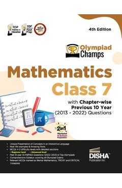 Poza produsului Olympiad Champs Mathematics Class 7 with Chapter-wise Previous 10 Year (2013 - 2022) Questions 4th Edition Complete Prep Guide with Theory, PYQs, Past - 