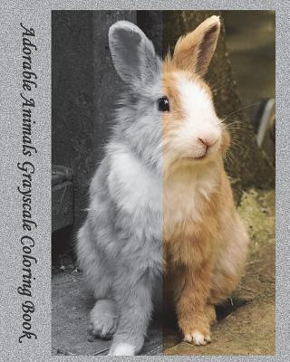 Adorable Animals Grayscale Coloring Book: Stunning Grayscale Images, (Perfect For Beginners And Animal Lovers) - 