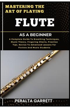 Coperta cărții 'Mastering the Art of Playing Flute as a Beginner: A Complete Guide To Breathing Techniques, Music Theory, Fingering'