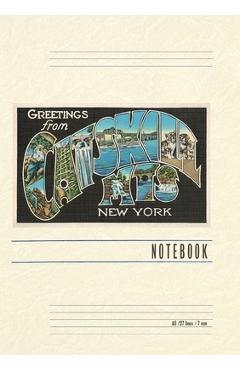 Poza produsului Vintage Lined Notebook Greetings from the Catskill Mountains, New York - 