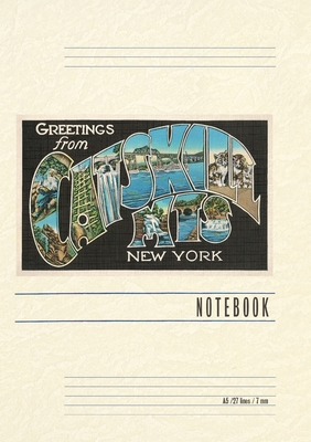 Vintage Lined Notebook Greetings from the Catskill Mountains, New York -