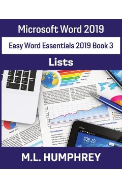 Coperta cărții 'Word 2019 Lists - M. L. Humphrey'
