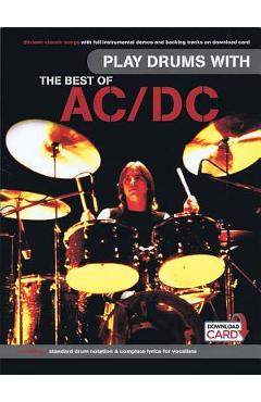 Coperta cărții 'Play Drums with the Best of AC/DC Book/Online Audio -'
