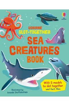 Coperta cărții 'Slot-Together Sea Creatures Book - Abigail Wheatley'
