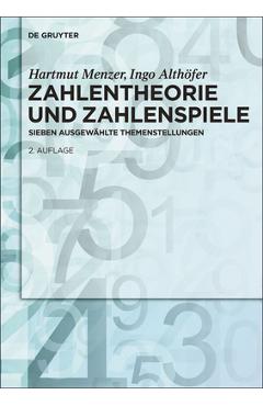 Coperta cărții 'Zahlentheorie und Zahlenspiele - Hartmut Menzer'