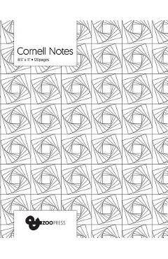 Poza produsului Cornell Notes: Geometric Vortex - Best Note Taking System for Students, Writers, Conferences. Cornell Notes Notebook. Large 8.5 x 11, - 
