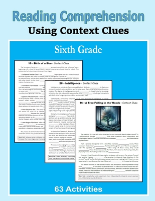 Reading Comprehension - Using Context Clues - Sixth Grade - C. Mahoney
