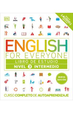 Coperta cărții 'English for Everyone Nivel 3 Intermedio: Libro de Estudio: Edicion En Espanol -'