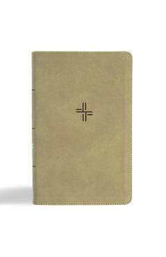 Poza produsului CSB Single-Column Personal Size Bible, Digital Study Edition, Sage Suedesoft Leathertouch - 
