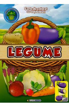Poza produsului Legume. Carte de colorat cu abtibilduri