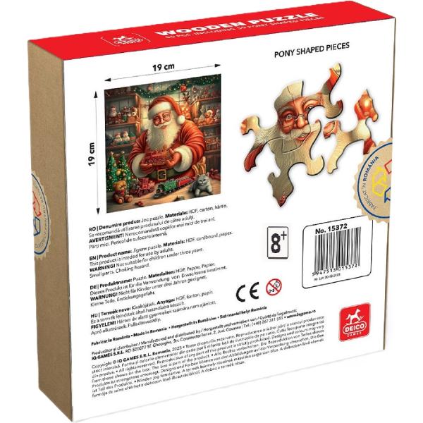 Puzzle 50 din lemn: Atelierul lui Mos Craciun